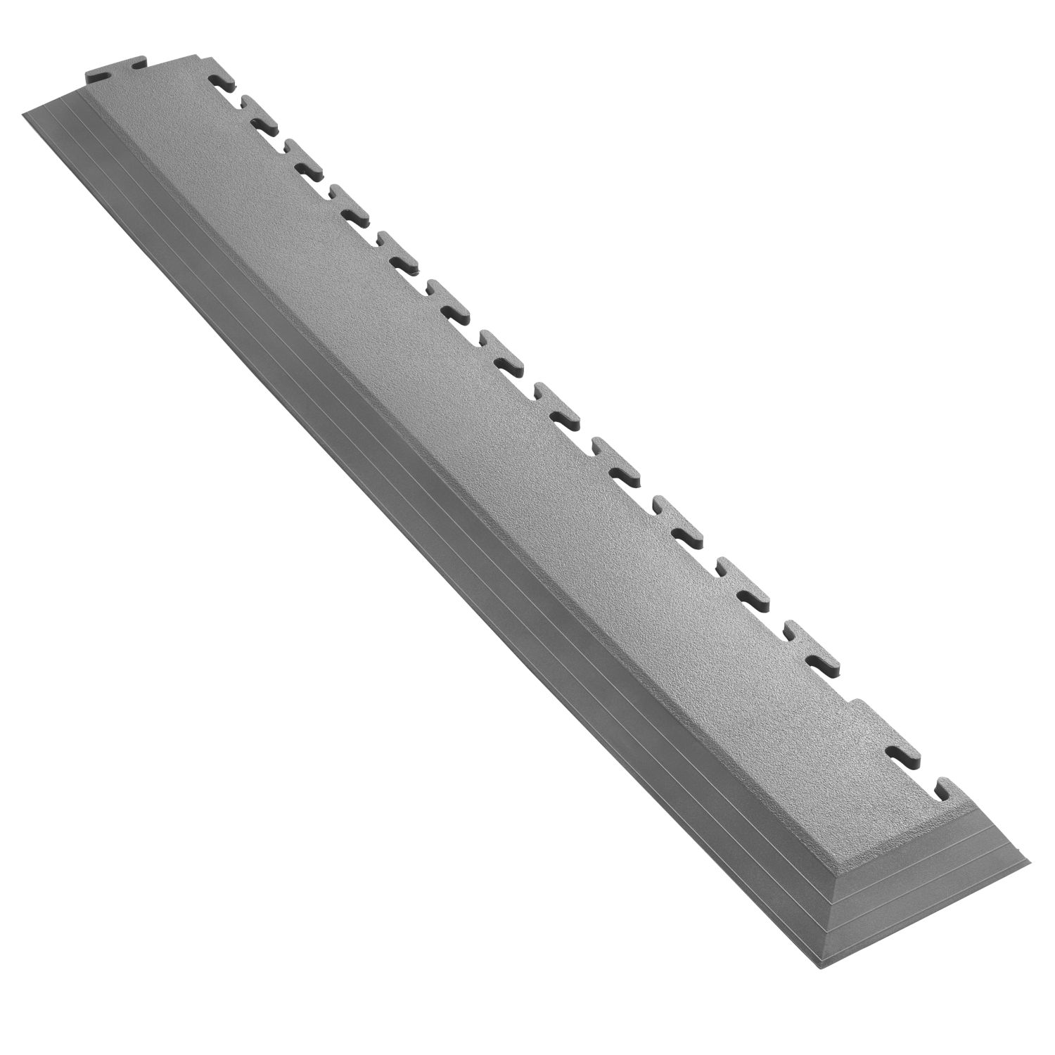 Ecotile E500/7 Interlocking Corner Edge Ramps Dark Grey 590mm x 90mm 2 Pack (301RV)