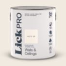 LickPro  2.5Ltr White 06 Vinyl Matt Emulsion  Paint