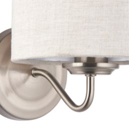 Quay Design Miles Wall Light Brushed Nickel