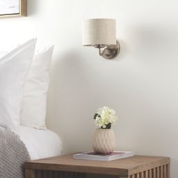 Quay Design Miles Wall Light Brushed Nickel