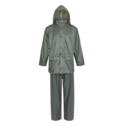 Site Gambrill Water-Repellent Rain Suit Green Medium 50