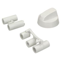 Electruepart KNB2205  Universal Multifit Cooker Control Knob - White