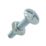 Easyfix  Bright Zinc-Plated  Roofing Bolts M6 x 30mm 10 Pack
