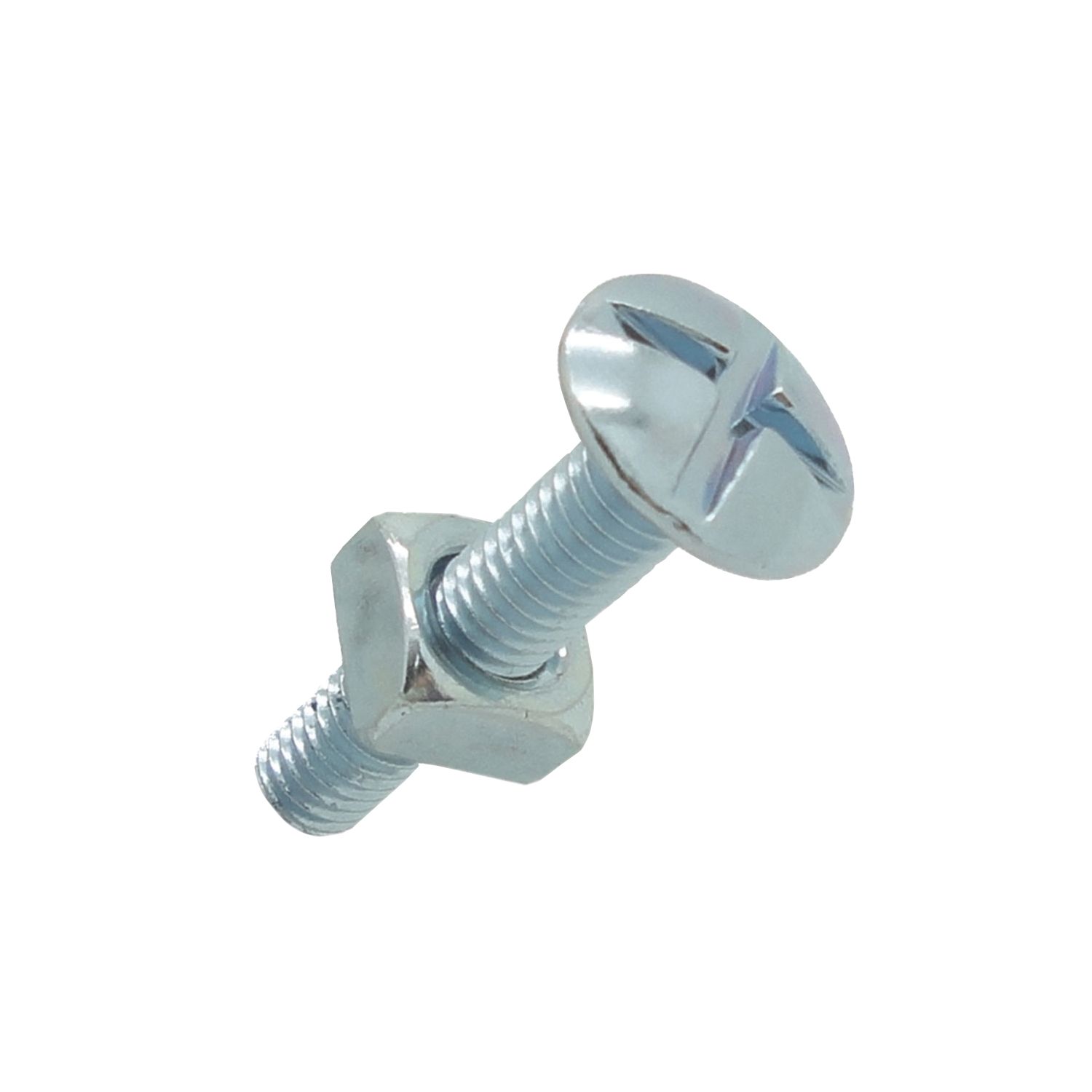 Easyfix Bright Zinc-Plated Roofing Bolts M6 x 30mm 10 Pack (3023J)