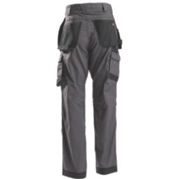 Hard Yakka Raptor Active Holster Work Trousers Graphite 38" W 32.5" L