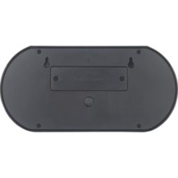 Luceco Carina Outdoor Oval LED Solar-Powered Bulkhead With PIR Sensor Black 470lm