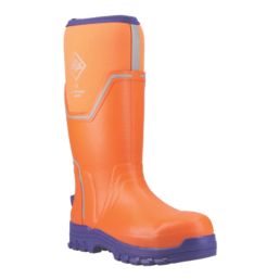 Muck Boots Grit S5 Size 12  Orange  Safety Wellies