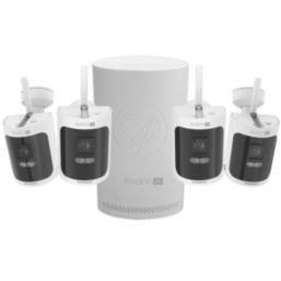 Swann SWNVK-AS4K800SD4 64GB 8-Channel 4K Wire-Free Security Camera System & 4 x 4K Indoor & Outdoor Cameras