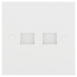 British General 900 Series 2-Gang Master White with White Inserts