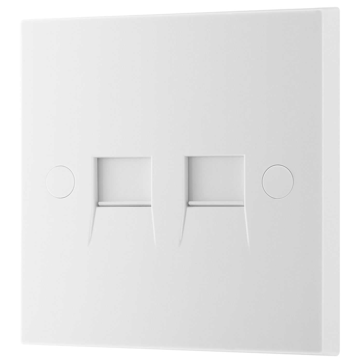 British General 900 Series 2-Gang Master White with White Inserts (302XF)