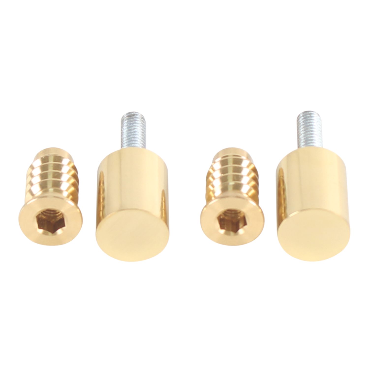 Smith & Locke 39mm Sash Stops Polished Brass 2 Pack (302YX)