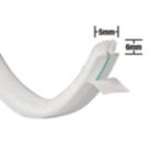 Stormguard Self-Adhesive Brush Pile Weatherstrips White 5m 3 Pack