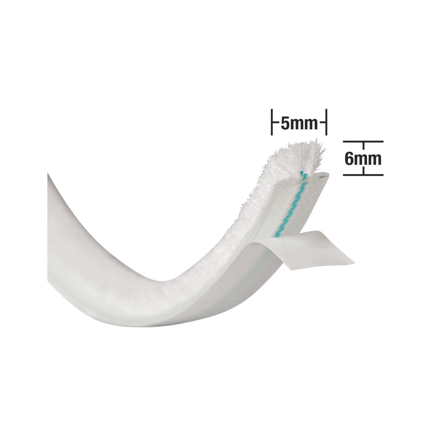 Stormguard Self-Adhesive Brush Pile Weatherstrips White 5m 3 Pack (30322)
