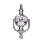 Fab & Fix Classic Door Knocker with Spyhole Polished Chrome 76mm x 162mm