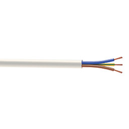 Time 3093Y White 3-Core 0.75mm² Flexible Cable 50m Drum