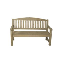 Forest Harvington Garden Bench Mixed Softwood 5' x 3'