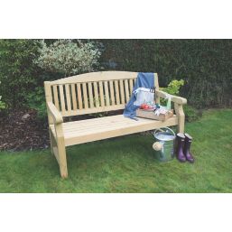 Forest Harvington Garden Bench Mixed Softwood 5' x 3'