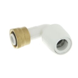 Hep2O  Plastic Push-Fit Angled Tap Connector 15mm x 1/2"