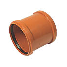 FloPlast Push-Fit Double Socket Underground Pipe Coupling 160mm