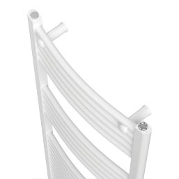 Flomasta 1800mm x 500mm 2496BTU White Curved  Towel Radiator