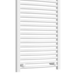 Flomasta 1800mm x 500mm 2496BTU White Curved  Towel Radiator