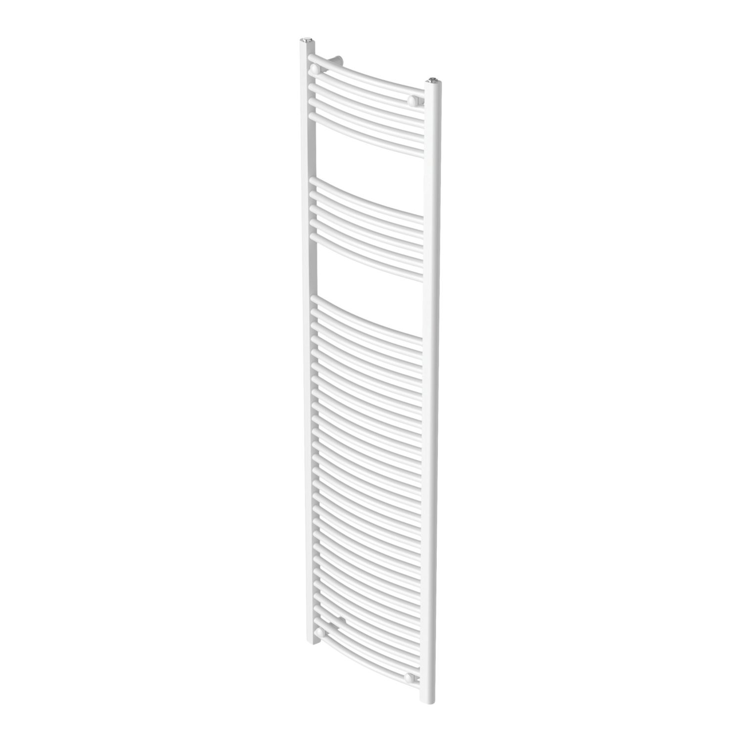 Flomasta 1800mm x 500mm 2496BTU White Curved Towel Radiator (303AG)