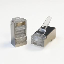 Labgear RJ45 8P/8C Cat 6 STP Feed-Thru Plugs 50 Pack