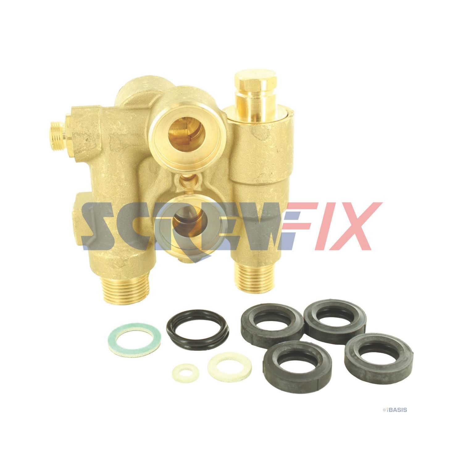 Baxi 7212007 BRASS RETURN ASSEMBLY NO RESTRICT (303GW)
