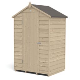 Forest  4' x 3' (Nominal) Apex Overlap Timber Shed with Base