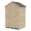 Forest  4' x 3' (Nominal) Apex Overlap Timber Shed with Base