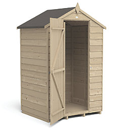 Forest  4' x 3' (Nominal) Apex Overlap Timber Shed with Base