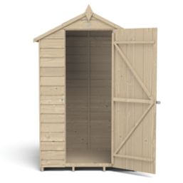 Forest  4' x 3' (Nominal) Apex Overlap Timber Shed with Base