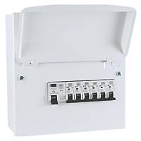 MK Sentry  8-Module 6-Way Populated  RCD Incomer Consumer Unit