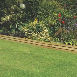 Forest Slatted Border Edging Smooth-Planed 1.2m 4 Pack