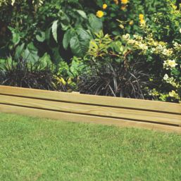 Forest Slatted Border Edging Smooth-Planed 1.2m 4 Pack