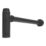 Refurb Flomasta Adjustable Height 32mm Matt Black Basin Bottle Trap with 448mm Extension Pipe