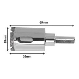 Titan Wet Diamond  Holesaw 25mm x 65mm