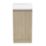 Newland  Single Door Floor Standing Vanity Unit with Basin Effect Natural Oak 400mm x 220mm x 850mm