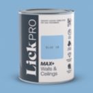 LickPro Max+ 1Ltr Blue 10 Matt Emulsion  Paint