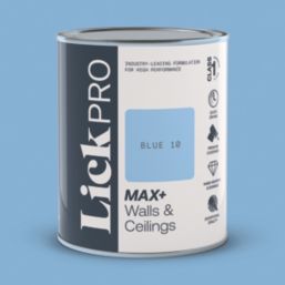 LickPro Max+ 1Ltr Blue 10 Matt Emulsion  Paint