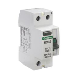 Crabtree Starbreaker 80A 30mA DP A Curve  RCCB