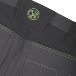 Apache Calgary Work Trousers Grey/Black 40" W 33" L