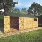 Mercia Modular 17' 6" x 10' (Nominal) Reverse Apex Shiplap T&G Timber Workshop