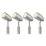 Mirage Outdoor LED Spike Light Kit Brushed Silver 12W 420lm 4 Pack