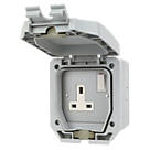 LAP  IP66 13A 1-Gang DP Weatherproof Outdoor Switched Socket