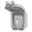 LAP  IP66 13A 1-Gang DP Weatherproof Outdoor Switched Socket