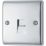 British General Nexus Metal 1-Gang Master Telephone Socket Polished Chrome