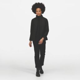 Regatta Octagon Womens Softshell Jacket Black Size 12
