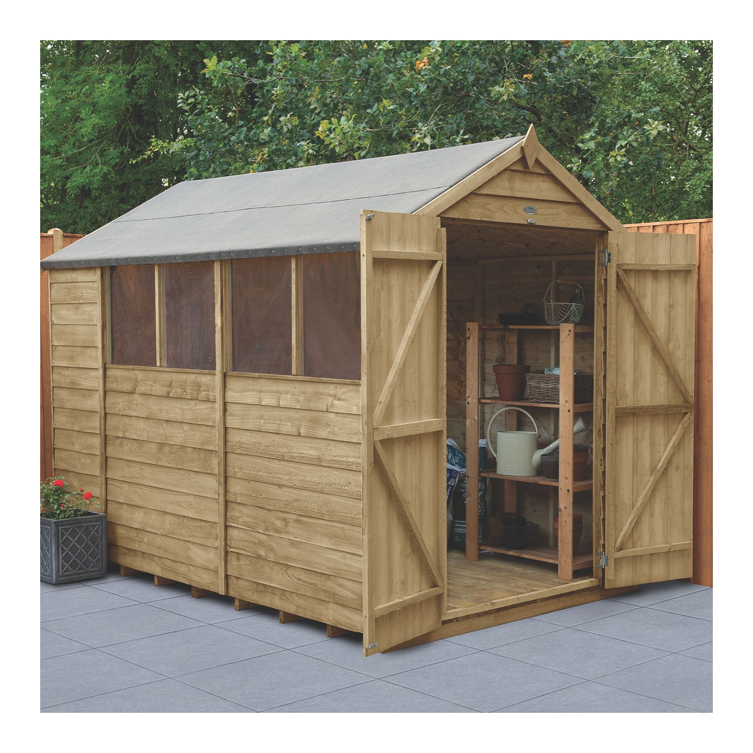 Forest 6' x 10' (Nominal) Apex Overlap Timber Shed (304JR)