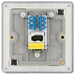 LAP  1-Gang Master Telephone Socket Slate Grey